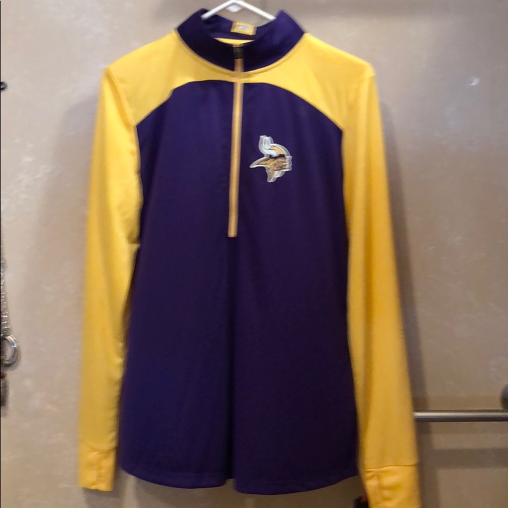 NFL Vikings women’s long sleeve zip shirt